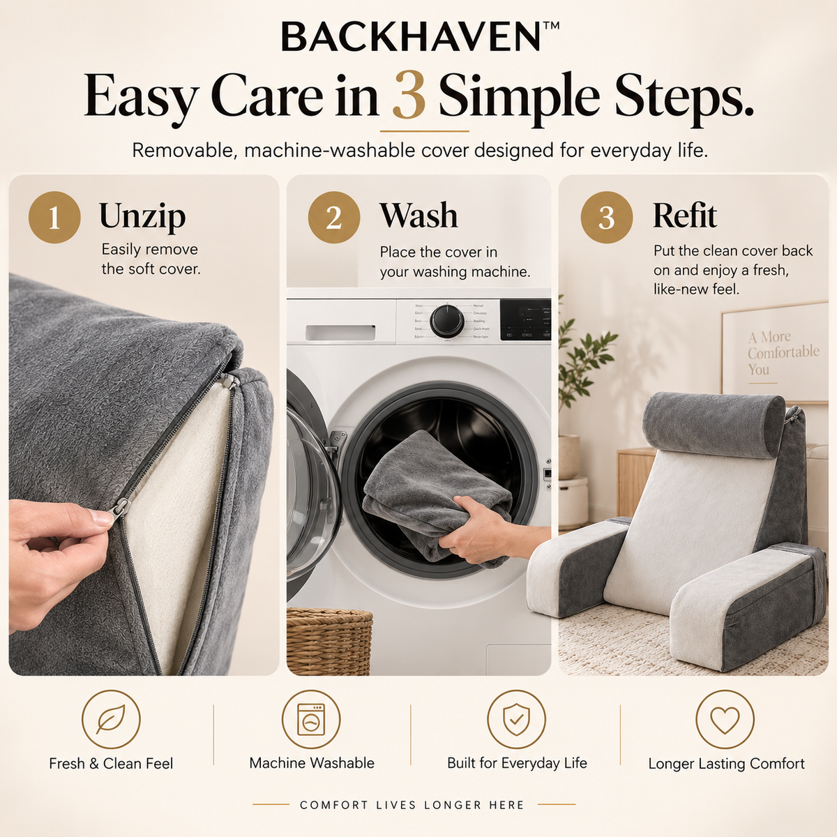 BACKHAVEN™ Comfort Pillow