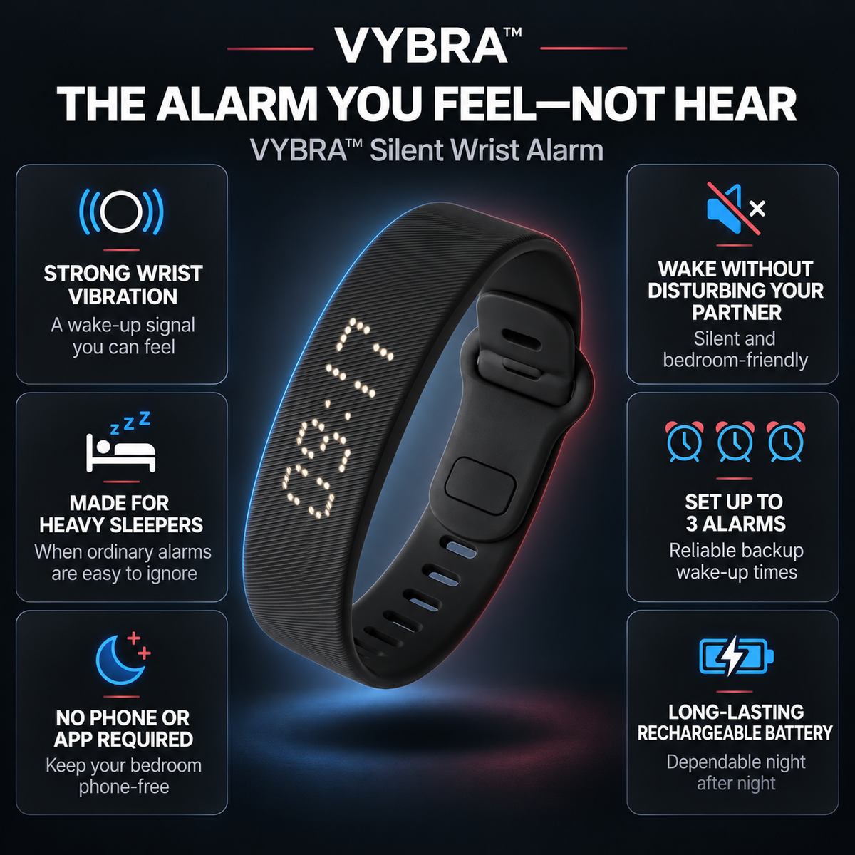 VYBRA™ Smart Wake Bracelet