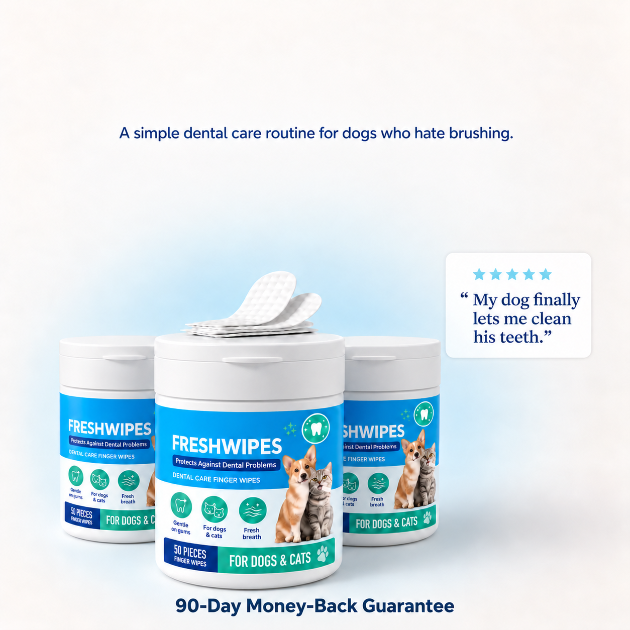 PAWVELL Plaque Relief  Wipes