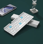 Premium Aluminum Folding Mobile Keyboard