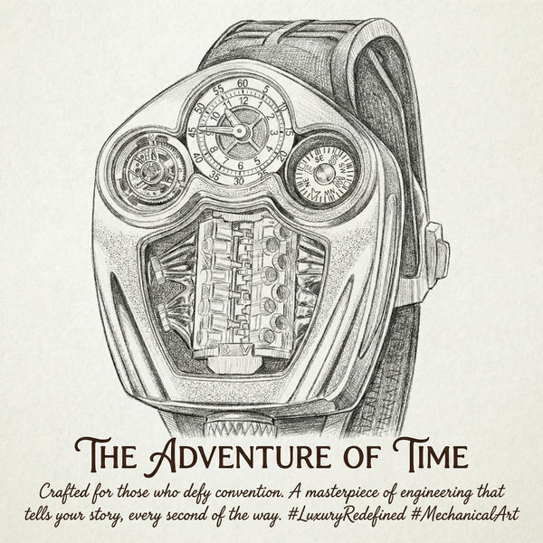 Rugged Compass Silicone Adventure Watch
