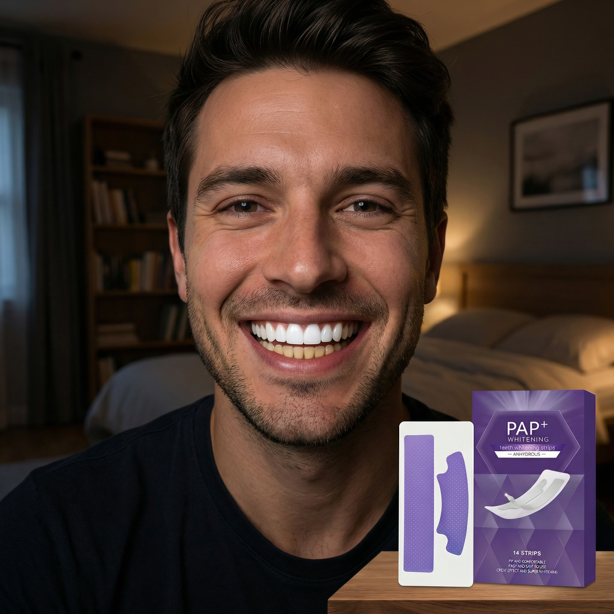 Purple Teeth Whitening Strips for Sparkling Smile