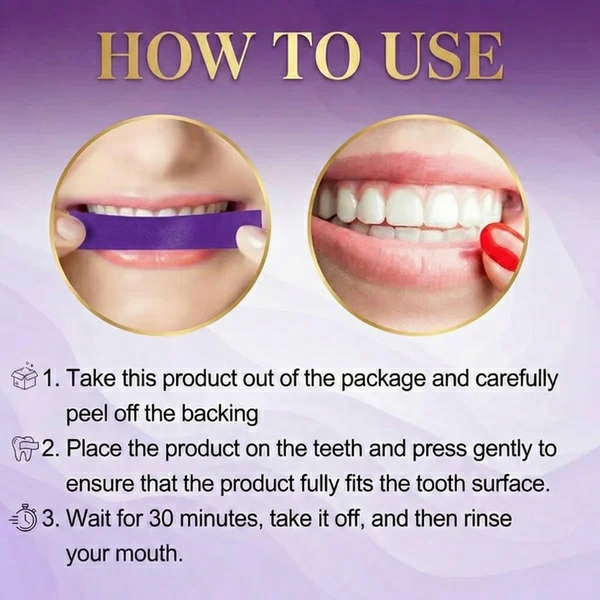 Violet Bright Teeth Strips